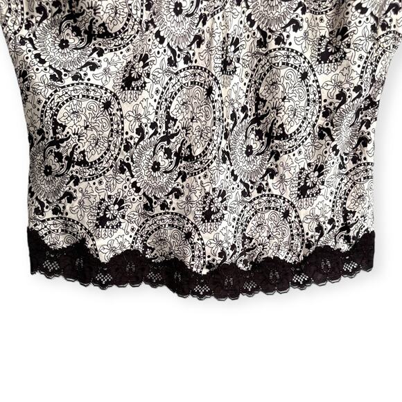 INC International Concepts 100% Silk Floral Lace Trimmed Camisole Women's 8P - Picture 4 of 9